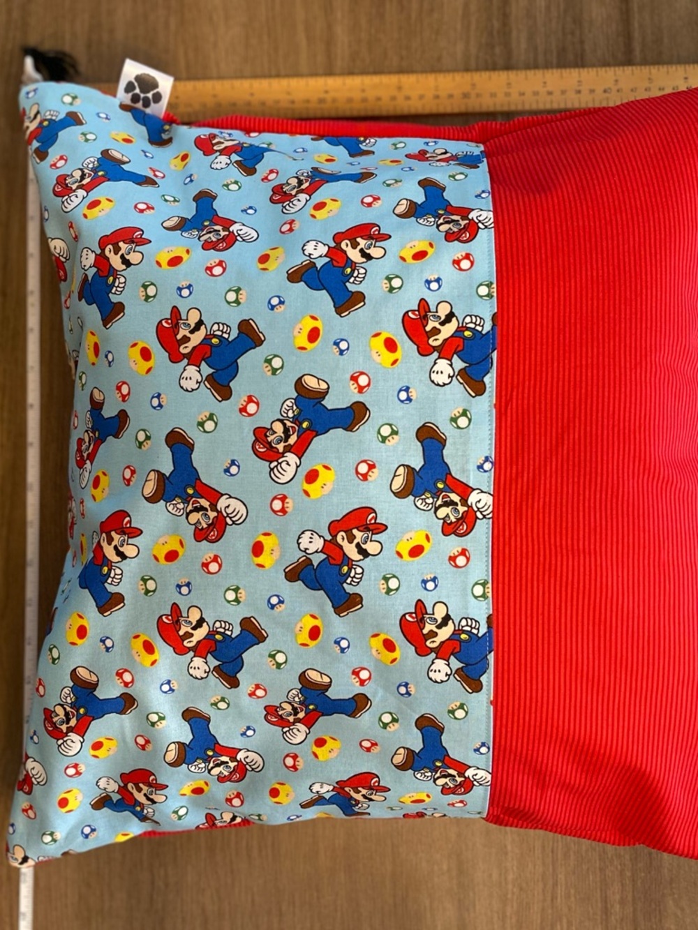 Super Mario Printed Handmade Reading Pillow - Picture 2 of 3